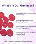 Micro Ingredients Melatonin 20Mg Gummies For Adults 120 Count Sleep Aid 10Mg Melatonin Per Gummy Sugar Free Blackberry Cherry Flavor No Drug Non-Habit-Forming Non-Gmo Gluten Free