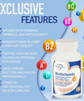 Cardiotabs Multivitamin Heart And Immunity Supplements For Men & Women Multivitamin For Men & Women With Minerals Bvitamin Complex Vitamins A C E K And 2000 Iu Vitamin D3 120Count Bottle