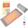 Homlyns Heated Acupressure Mats - 3 Heat Levels With 2 Hours Auto Off Heating Acupuncture Mat Full Body Massage For Pain Relief Pad In Grey