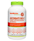 NutriBiotic Ascorbate BioC Effervescent Vitamin C Powder With Lemon Bioflavonoids and Minerals Calcium Magnesium Zinc Selenium and More Bioavailable Antioxidant and Collagen Support Vegan 16 Oz