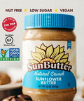 SunButter Crunch Sunflower Seed Butter 16 oz NutFree Spread with 7g PlantBased Protein Roasted Rich & Savory Flavor Smooth Texture Vegan Kosher & NonGMO