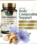 Akkermansia Probiotic, Inulin Prebiotic Fiber, Glp-1 Probiotic - Support Glp-1 Production, Akkermansia Muciniphila Probiotic Supplement For Digestive & Gut Health Support For Women & Men, 60 Capsules