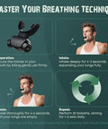 Bodyssey Breathing Trainer | Premium Silicone Trainer | Boost Breathing Patterns | Adjustable Resistance Levels | Compact Portable And Easy To Maintain (Black)