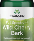 Swanson Full Spectrum Wild Cherry Bark Respiratory System Support 500 Milligrams 90 Capsules