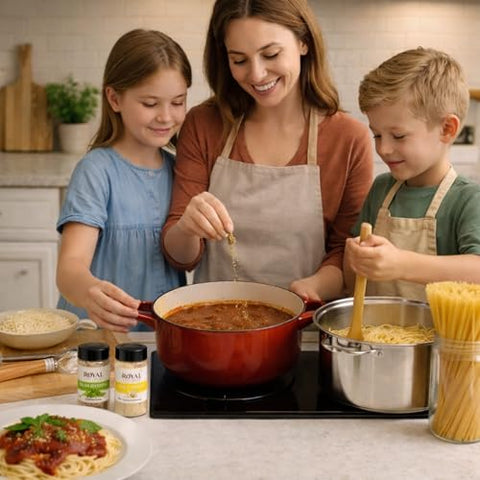 June Street Market 10 Piece Essentials Kitchen Starter Gift Set: Spices with Trilingual Labels (English, Spanish, Arabic) Includes Recipe Cards, Perfect for Cooking, Baking, or Gifting