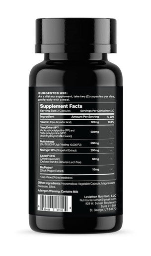 Leviathan Nutrition Hemo Flow | Supplement With Nattokinase For Nitric Oxide