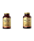 Solgar Vitamin C 1000 Mg 250 Vegetable Capsules - Antioxidant & Immune Support - Overall Health - H With Chelated Zinc 250 Tablets - Zinc For Healthy Skin - Supports Cell Growth & Dna Formation - E