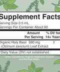Maryruth'S Organics Holy Basil Sugar Free Tulsi Holy Basil Herbal Liquid Drops Antioxidant Cognitive Function Digestive Support Energy Levels Vegan Non-Gmo 1 Fl Oz