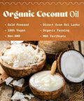 NaturaleBio Organic Virgin Coconut Oil 32 fl oz Raw Cold Pressed for Skin, Hair, Moisturizer, Massage, Body, Hand, Cream, Vegan Butter Alternative, Ideal Lotion, Perfect Care