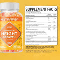 Teens Height Growth Supplement Gummies - Kids Grow Taller Natural Height Increaser Multivitamin - With Calcium Vitamin D3 K2 Zinc L-Arginine L-Glutamine L-Ornithine For Boys Girls