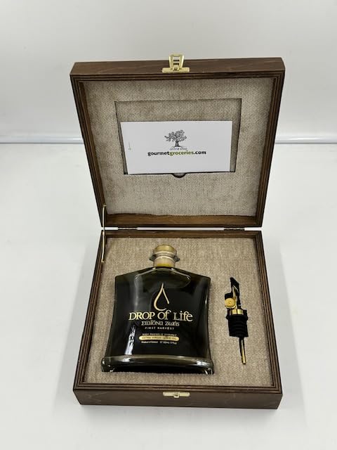 Drop Of Life Limited Edition Organic Olive Oil | World's Richest In Polyphenols | NEW Harvest | 16.9fl oz - 500ml |3005 mg/kg