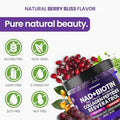 Nad+, Resveratrol, Berberine, & Biotin Anti-Aging Gummy - Hair, Skin, Nails & Joint Supplement - Collagen Peptides, Keratin, Zinc, Vitamin K2 & D3 Gummies - Regeneration - Vegan - Made In Usa 60 Count