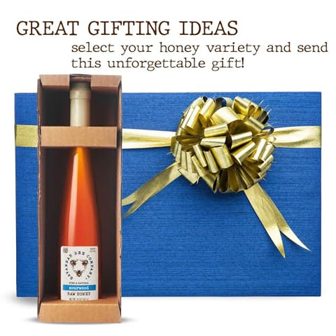 Sourwood Honey Flute Classic Standard by Savannah Bee - Real, Pure and Honey - Kosher Certified and Gluten Free - Gift Idea (20oz)