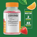 Lifeable Biotin + Collagen & Biotin Gummies Bundle Great Tasting Vitamin Supplement Gluten Gmo Chewable