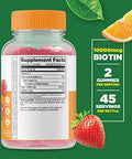 Lifeable Biotin + Magnesium Gummies Bundle Great Tasting Vitamin Supplement Gluten Gmo Chewable