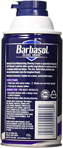 Barbasol Extra Moisturizing With Vitamin E Shaving Cream 10 Oz. 2 Piece