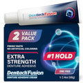 Denttach Fusion Denture Adhesive (Pack Of 2) 2.4 Ounce Ultra Strong Hold And Seal Dental Adhesive Cream For Dentures And Partials Zinc Free Denture Glue