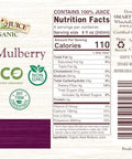 Smart Juice Organic Black Mulberry Juice - 33.8 fl oz (1L) - (case of 6)