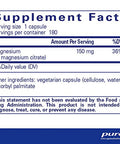 Pure Encapsulations Magnesium citrate 150 mg 180 vcaps