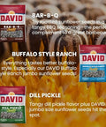 DAVIDs Sunflower Seeds, Assorted Flavors, Variety Pack 5.25 Oz Bags, 9 Count