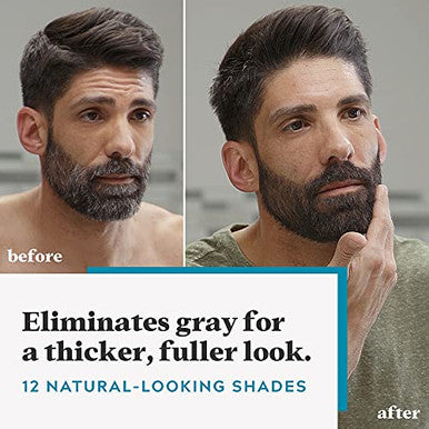 Just For Men Mustache & Beard Beard Dye For Men With Brush Included With Keratin Biotin Aloe And Coconut Oil For Healthy Facial Hair Light Brown M25 Pack Of 1 (Packaging May Vary)