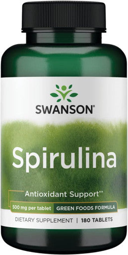 Swanson Spirulina 500 Milligrams 180 Tabs