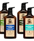 Dr. Squatch Natural Hand And Body Lotion For Men - Made With Shea Butter Coconut Oil Vitamin E For 24-Hr Moisturization - Pine Tar Fresh Falls Coconut Castaway & Cool Fresh Aloe (10 Fl Oz 4-Pack)