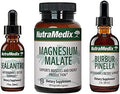 Nutramedix Detox Set 3Piece Kit With Sealantro Burburpinella & Magnesium Malate For Cleansing Detox & Daily Wellness Support Plantbased Liquid Detox Drops & Daily Capsules