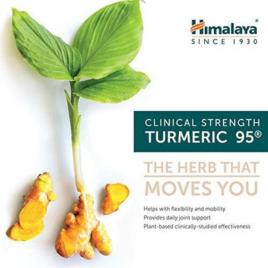 Himalaya Turmeric 95 Supplement With Curcumin/Curcuminoids Joint And Muscle Support Optimum Flexibility And Mobility 600 Mg Nongmo Vegan Gluten 60 Capsules 2 Pack 60 Day Supply