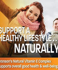BRONSON Natural Vitamin E Complex - 400 IU - 250 Softgels