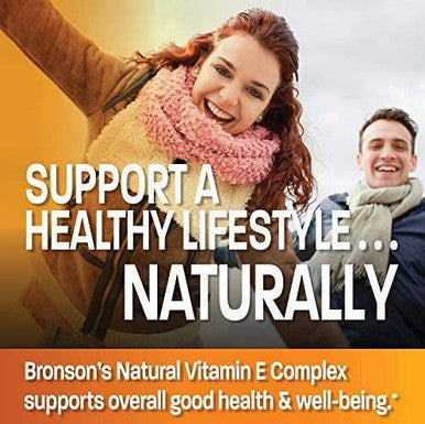 BRONSON Natural Vitamin E Complex - 400 IU - 250 Softgels