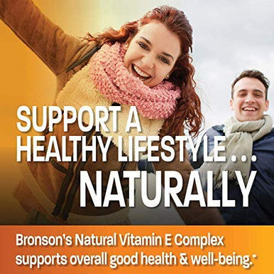 Vitamin E Complex Supplement 400 I.U. (80% D-Alpha Tocopherol), Antioxidant, 250 Softgels