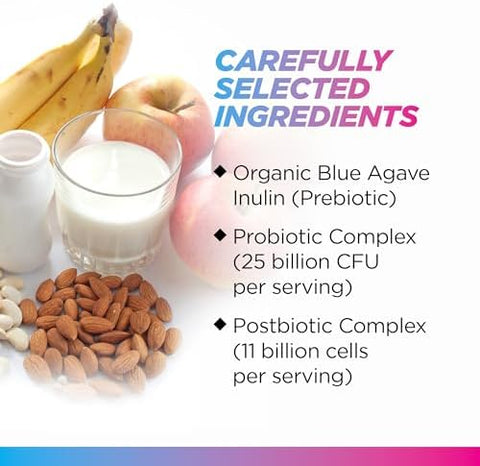 Livingood Daily Pre Pro Post Biotics Blend Powder Digestive Health Supplement With Prebiotics From Organic Blue Agave Inulin Sbo Probiotics Probiotics For Women & Men Non Gmo Vegan 30 Servings