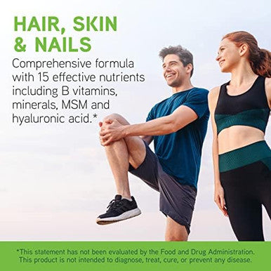 Davinci Labs Hair Skin & Nails Helps Support Shiny Hair Strong Nails & Healthy Skin With Collagen Biotin Hyaluronic Acid & More 60 Capsules (30 Servings)