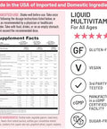 NatureWise Liquid Multivitamin for Women Men of All Ages Sugar Free Vegan Vitamins for Energy Levels Beauty Immune Health with Methylated B12 and Folate NonGMO 30 fl oz(887 mL)