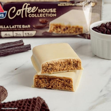 Atkins Coffee House Collection Vanilla Latte Bar 16G Protein 2G Sugar 4G Net Carbs 13G Fiber 12 Count