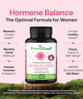 Forestleaf Myo-Inositol & D-Chiro Inositol Supplement For Women'S Health Fertility Supplements Women Inositol 40 1 Ratio Support Ovarian Function & Healthy Hormone Balance Women 2050Mg 120 Powder Caps