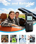 Akefta Breathalyzer 2026 Breathalyzers For Alcohol With Lcd Digital Display Personal Portable Alcohol Breathalyzer Tester With 5 Mouthpieces For Home And Party Use