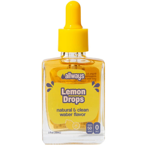 Allways Drops Natural Blueberry Water Enhancer | Sugar-Free, Zero Calories, Monk Fruit Sweetened | Glass Bottle for On-the-Go Hydration | Kids & Adults | 50 Servings
