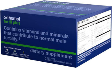 Orthomol Fertil Plus 30 Male Prenatal Supplements for Conception with Selenium and L-Carnitine 30-Day Supply