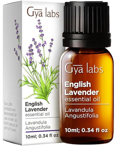 Gya Labs Lavender Oil Essential Oil For Diffuser & Tea Tree For Skin Set - Aromatherapy Grade Essential Oils Set - 2X0.34 Fl Oz - Gya Labs