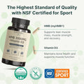 VINATURA HMB 3000mg and Vitamin D3 Supplement Muscle Defense with HMB (BetaHydroxy BetaMethylbutyrate) Vitamin D3 (1600 IU) Labs Tested and NSF Certified for Sport 120 Capsules