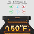 Carecomfi Cordless Heated Massage With 5000Mah Power Bank For Hip/Sciatica Pain Relief Hip Heating Pad Support Brace With Hot Physical Therapy Lower Back/Thigh/Buttock Best For Family