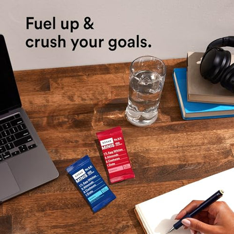 RXBAR Minis Protein Bars, Protein Snack Bars, Variety Pack, 7.3oz Box (8 Bars)