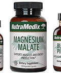 Nutramedix Energy Set 3Piece Kit Includes Extracts Of Astragalus Rhodiola Ginseng & Schisandra Burburpinella Detox Drops & Magnesium Malate Capsules For General Wellness