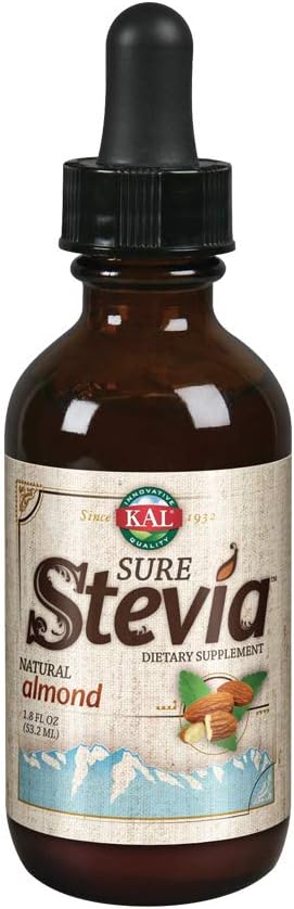 KAL Sure Stevia Liquid Extract 2 oz BestTasting Zero Calorie Low Glycemic For Baking & Adding to Beverages 385 Servings