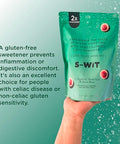 S-wit - Erythritol, Monk Fruit & Stevia Blend, 2X Sugar Replacement, Natural Sweetener, Zero-Calorie, Keto-Friendly, Diabetic-Friendly, Perfect for Baking, Coffee, Tea, and Everyday Use, Sugar-Free (Single Pack, Erythritol, Monk Fruit & Stevia Blend)