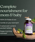 Chapter Advanced Perfect Prenatal Vitamins, 270Ct, Made With Organic, Non-Gmo Ingredients For Healthy Baby & Mom - Folate (Methylfolate), Whole-Food Fermented Iron, Vitamin D3 + Ginger