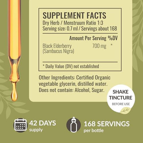 Herbamama Black Elderberry And Goldenseal Kit - Bundle Of Elderberry Extract Tincture & 700Mg Goldenseal Root Capsules - Vegan Non-Gmo Sugar & Gelatin- - 2 Pack