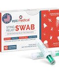 Epic Medical Supply Sting Relief Swab Instant Mosquito Bite Relief & Bug Bite Relief Max Strength Benzocaine & Menthol 10 Disposable Swabs For Insect Bites Bee Stings Jellyfish & More